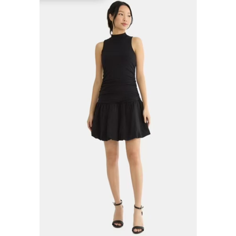 Madden NYC Mock Neck Bubble Mini Dress Size Small